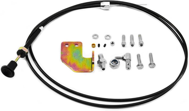 RABROPAR 12V Fuel Shut Off Solenoid Cable Kit 70 inch with Bracket Compatible with 1994-1998 Dodge Trucks, Compatible with Cummins 5.9L Diesel Engine, Compatible with Bosch P7100 Pump - Image 1
